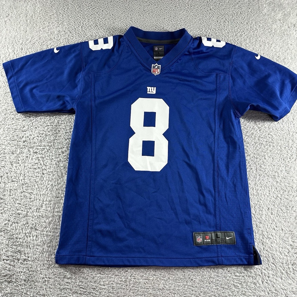 NY Giants Jersey Daniel Jones #8 Nike Football NFL Youth‎ Large 14/16